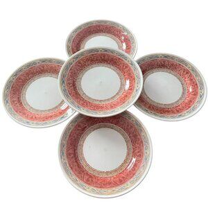 Churchill England Port Of Hill Jeff Banks Zarand Saucer Set Of 5 6.75”